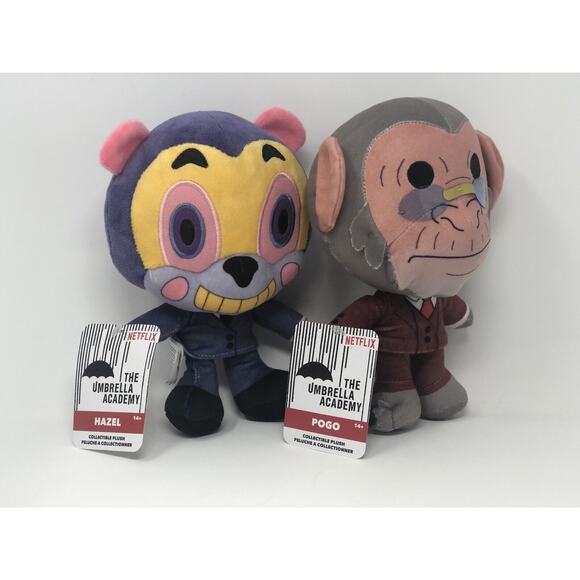 Pogo & Hazel ~ The Umbrella Company Netflix 8" Plushes by Xtreme Play - Picture 1 of 3